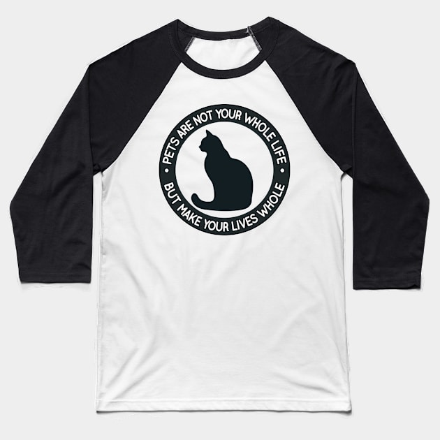 Companion's Silhouette: National Pet Day Baseball T-Shirt by maknatess